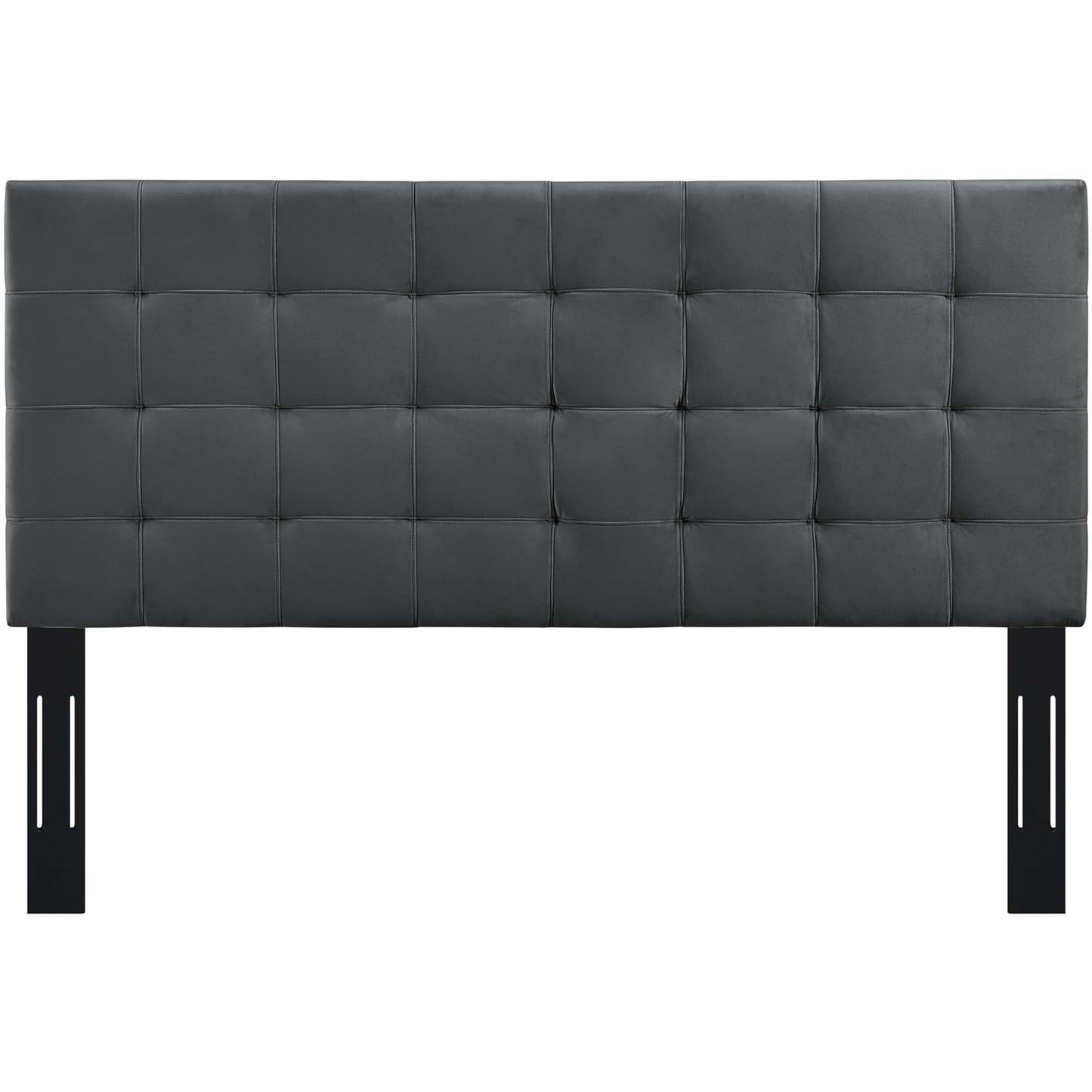 Modway Outlet Paisley Tufted Upholstered Performance Velvet Full / Queen Headboard by Modway  Bedroom Furniture Gray - MOD-5853-GRY