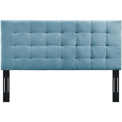 Modway Outlet Paisley Tufted Upholstered Performance Velvet Full / Queen Headboard by Modway  Bedroom Furniture Sea Blue - MOD-5853-SEA