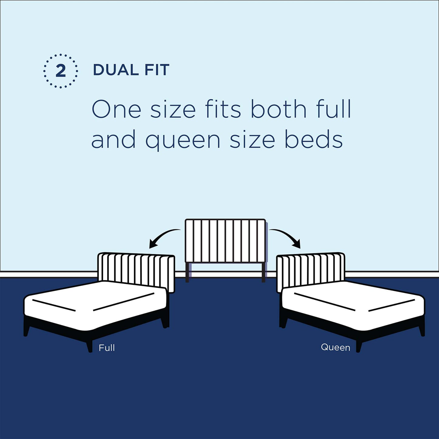 Black Paisley tufted upholstered faux-leather headboard for full or queen beds.