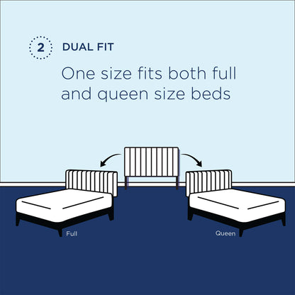 Black Paisley tufted upholstered faux-leather headboard for full or queen beds.