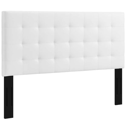 Modway Outlet Paisley Tufted Upholstered Faux Leather Full / Queen Headboard by Modway  Bedroom Furniture White - MOD-5854-WHI