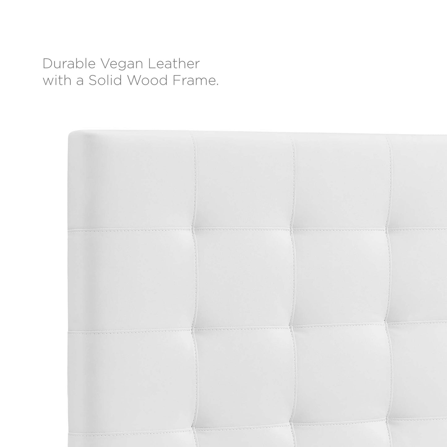 Modway Outlet Paisley Tufted Upholstered Faux Leather Full / Queen Headboard by Modway  Bedroom Furniture White - MOD-5854-WHI
