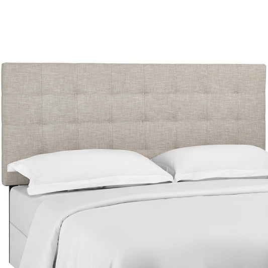Modway - Paisley Tufted Upholstered Linen Fabric King and California King Headboard by Modway  Bedroom Headboards Brown - MOD-5855-BEI