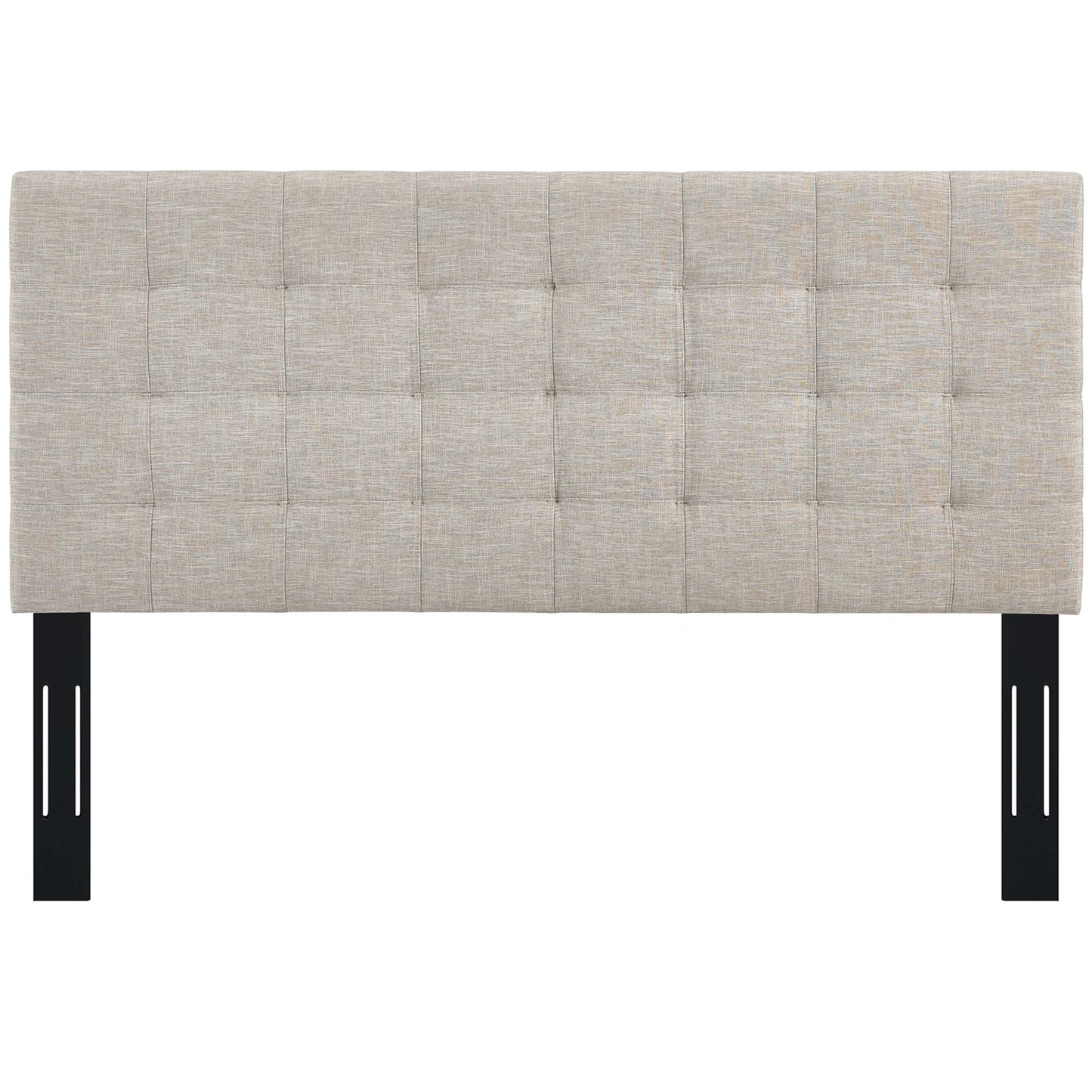 Modway - Paisley Tufted Upholstered Linen Fabric King and California King Headboard by Modway  Bedroom Headboards Brown - MOD-5855-BEI