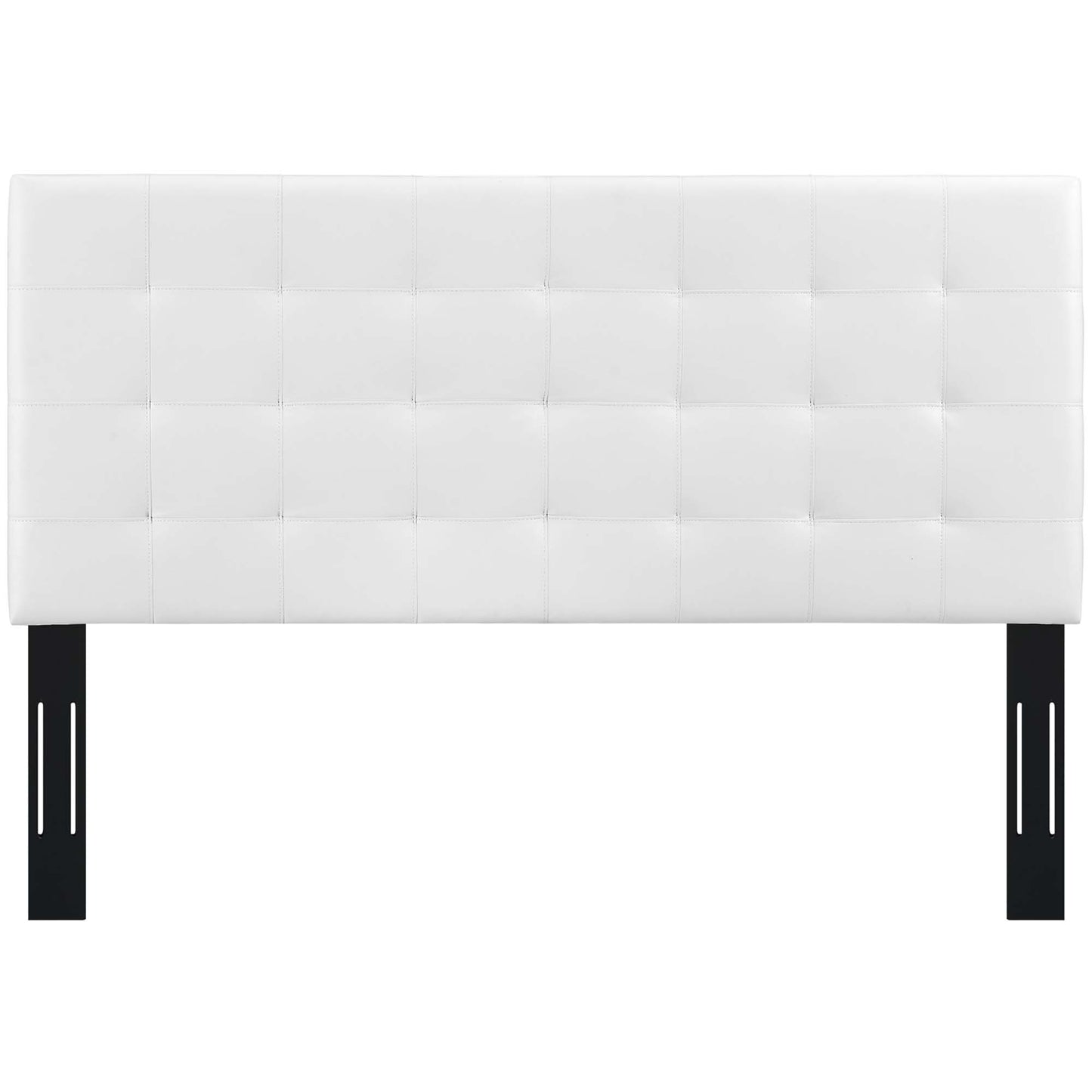 Modway - Paisley Tufted Upholstered Faux Leather King and California King Headboard by Modway  Bedroom Headboards White - MOD-5857-WHI