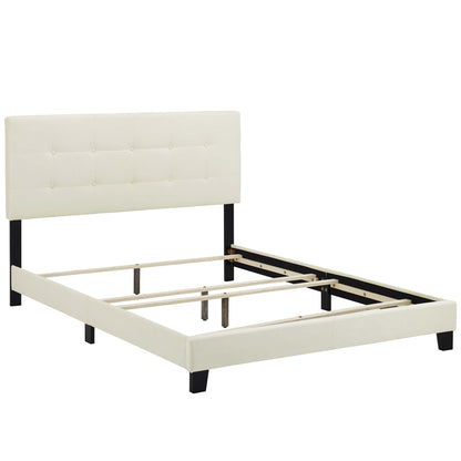 Modway Outlet Amira Performance Velvet Full Bed by Modway  Bedroom Furniture Ivory - MOD-5859-IVO