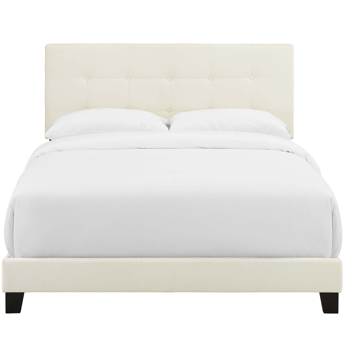 Modway Outlet Amira Performance Velvet Full Bed by Modway  Bedroom Furniture Ivory - MOD-5859-IVO