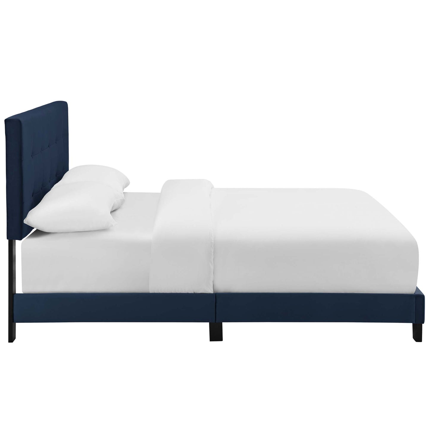 Modway - Amira Performance Velvet Full Bed by Modway  Bedroom Beds Blue - MOD-5859-MID