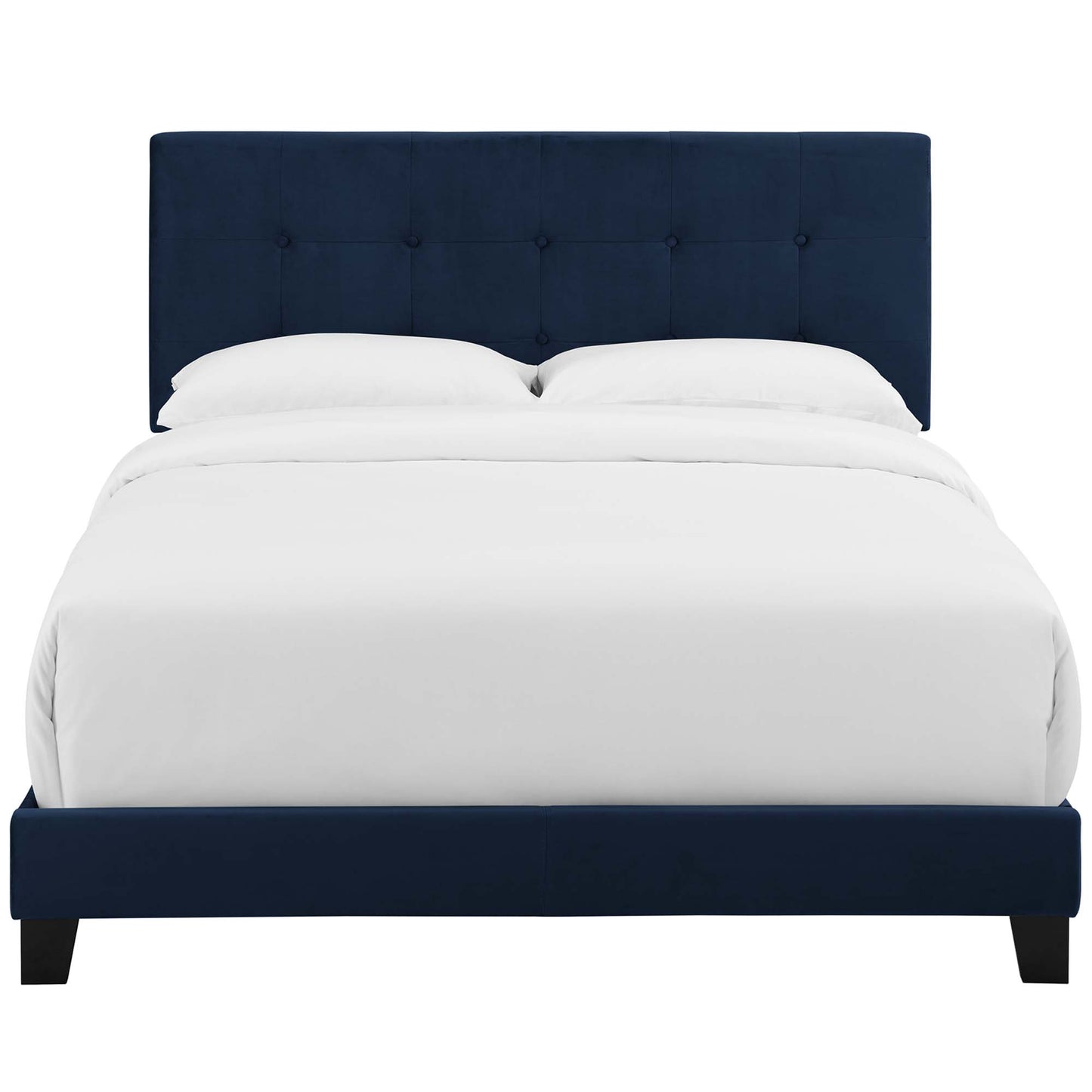 Modway - Amira Performance Velvet Full Bed by Modway  Bedroom Beds Blue - MOD-5859-MID