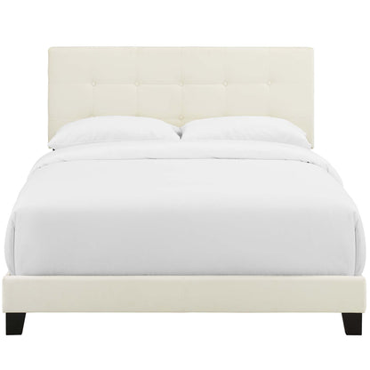 Modway Outlet Amira Performance Velvet King Bed by Modway  Bedroom Furniture Ivory - MOD-5871-IVO