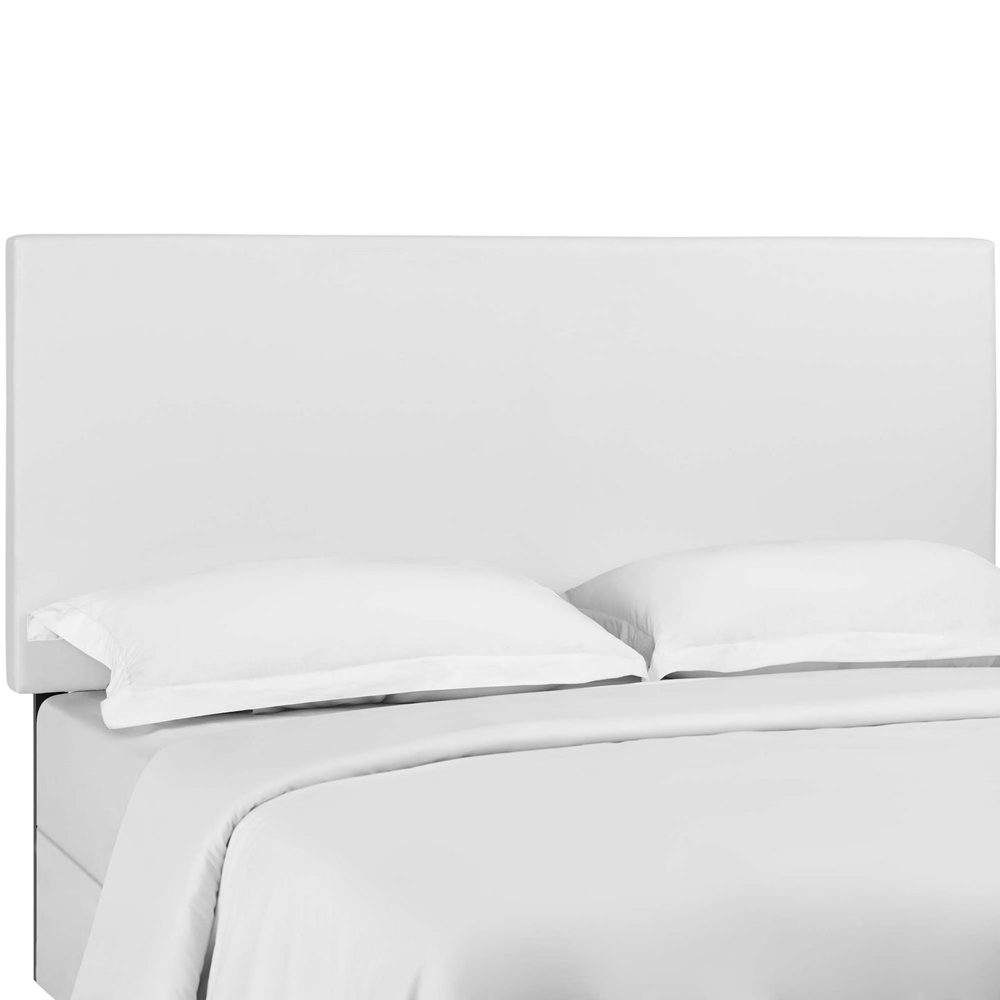 Modway Outlet Taylor Upholstered Faux Leather King and California King Headboard by Modway  Bedroom Furniture White - MOD-5885-WHI