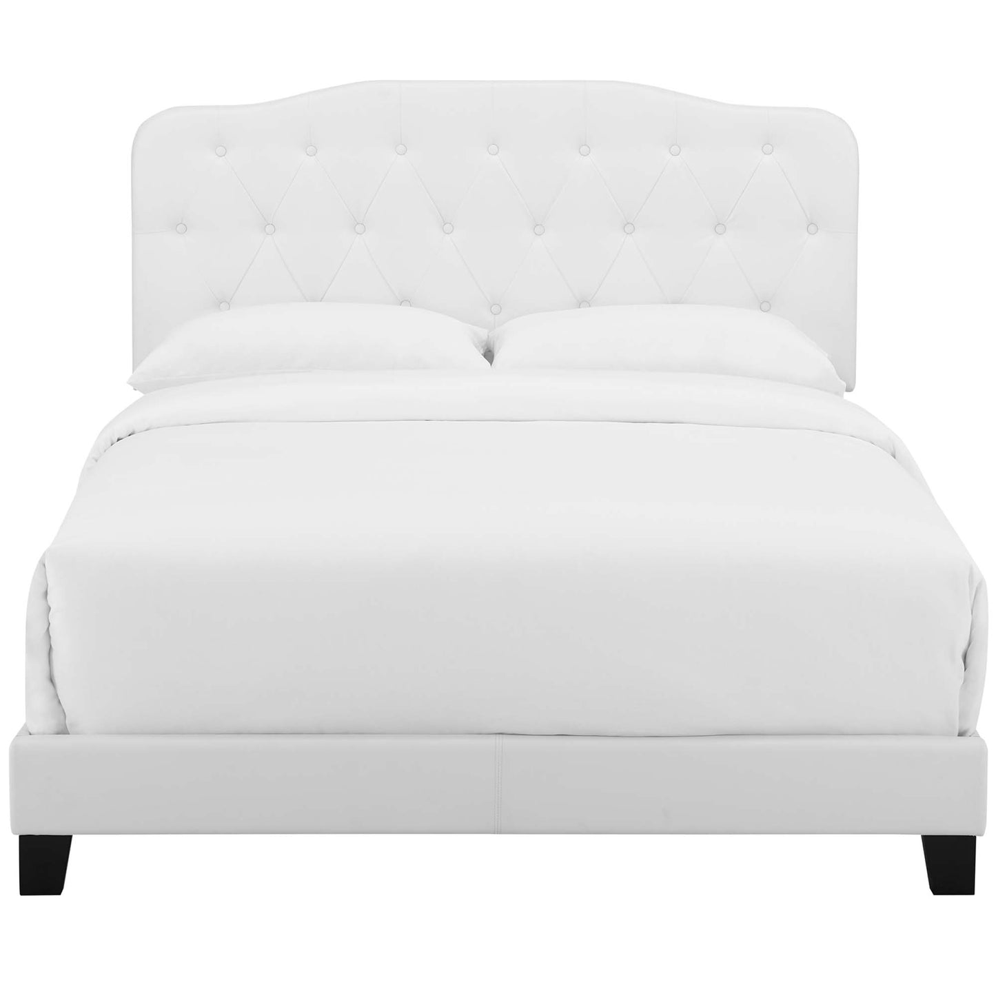 Modway - Amelia Faux Leather Full Bed by Modway  Bedroom Beds White - MOD-5991-WHI