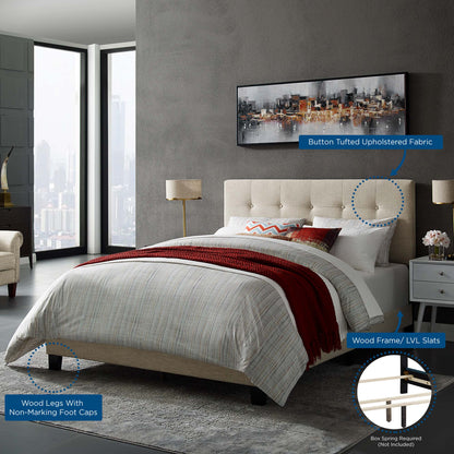 Modway - Amira Upholstered Fabric Full Bed by Modway  Bedroom Beds Brown - MOD-6000-BEI