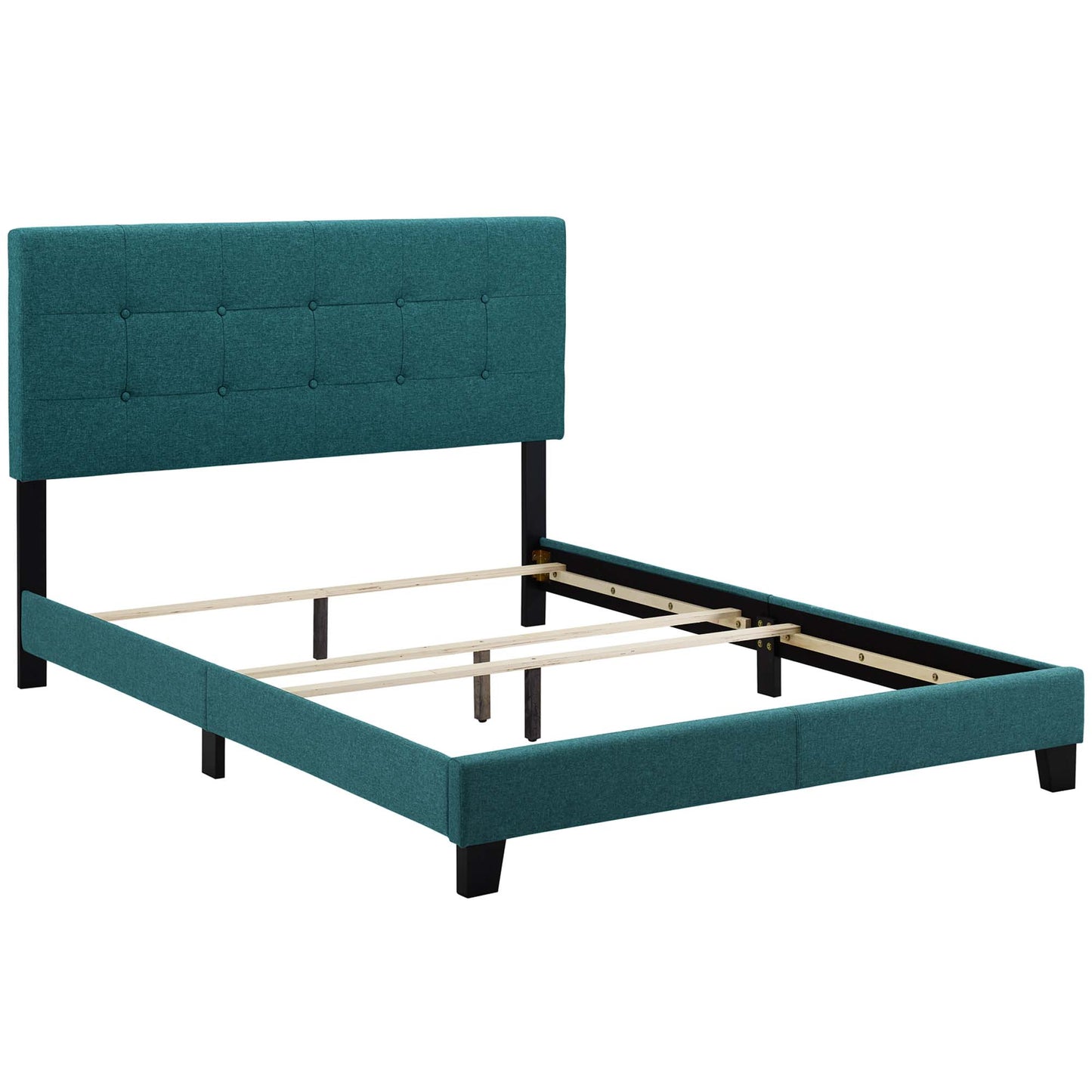 Modway Outlet Amira Upholstered Fabric Full Bed by Modway  Bedroom Furniture Teal - MOD-6000-TEA