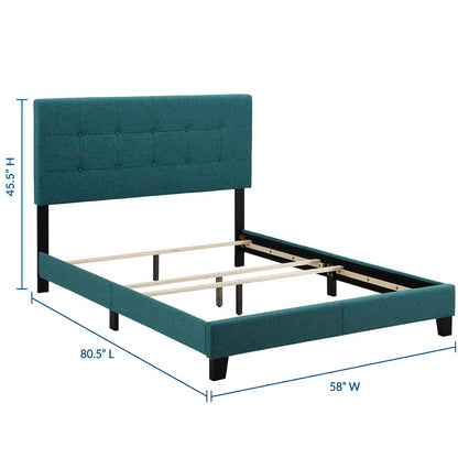 Modway Outlet Amira Upholstered Fabric Full Bed by Modway  Bedroom Furniture Teal - MOD-6000-TEA