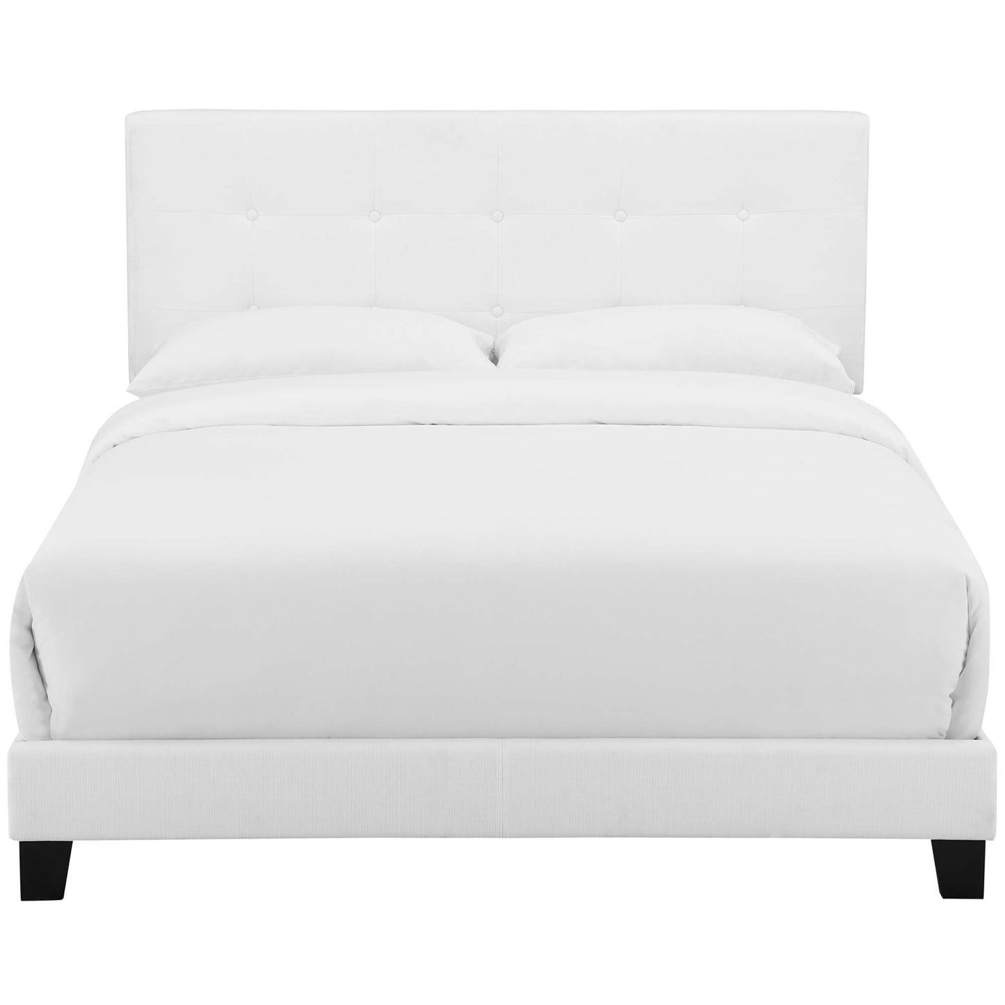 Modway - Amira Upholstered Fabric Full Bed by Modway  Bedroom Beds White - MOD-6000-WHI