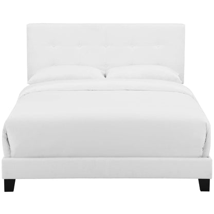 Modway - Amira Upholstered Fabric Full Bed by Modway  Bedroom Beds White - MOD-6000-WHI
