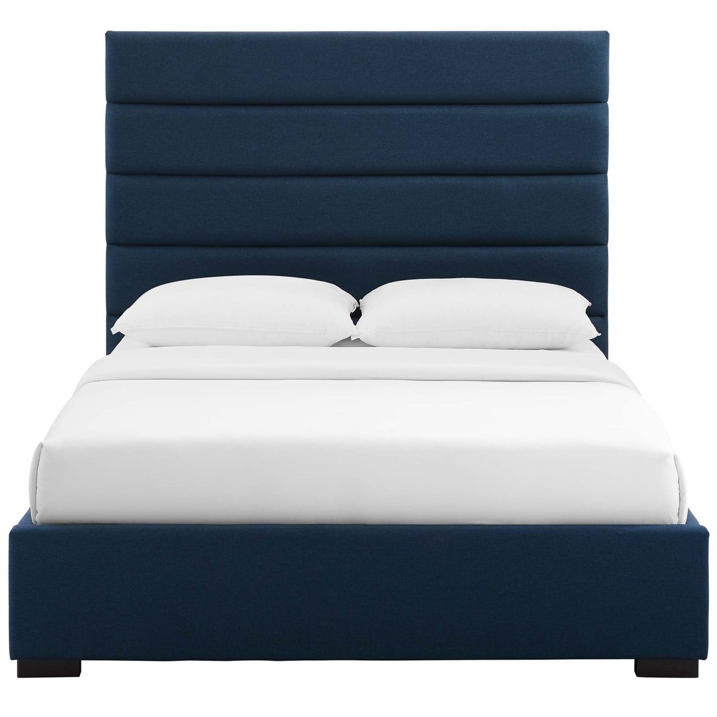 Modway Outlet Genevieve Upholstered Fabric Queen Platform Bed by Modway  Bedroom Furniture Blue - MOD-6049-BLU