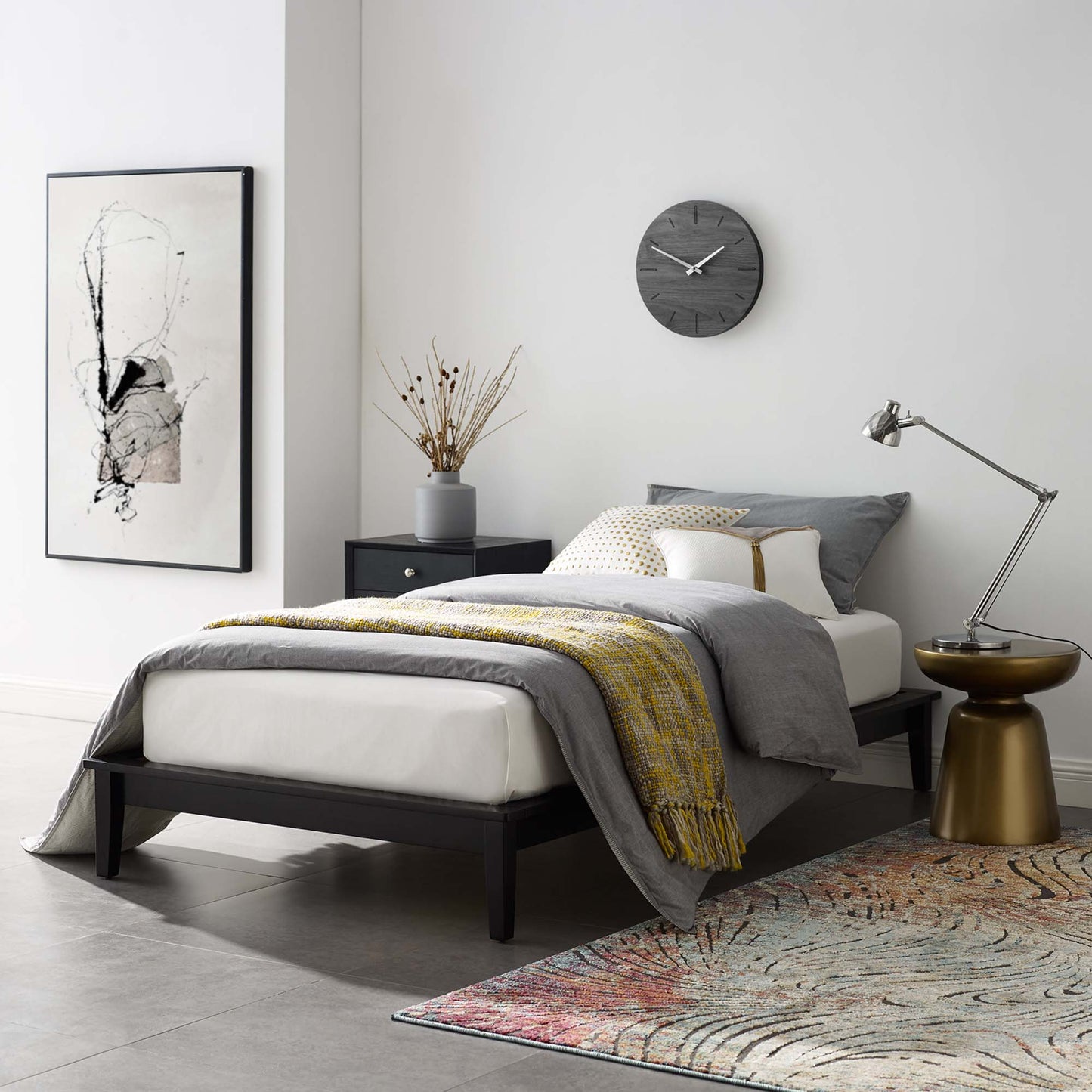 Modway Outlet Lodge Wood Twin Platform Bed Frame by Modway  Bedroom Furniture Cappuccino - MOD-6053-CAP