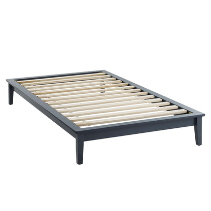 Modway Outlet Lodge Wood Twin Platform Bed Frame by Modway  Bedroom Furniture Gray - MOD-6053-GRY