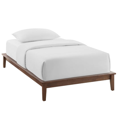 Modway Outlet Lodge Wood Twin Platform Bed Frame by Modway  Bedroom Furniture Walnut - MOD-6053-WAL