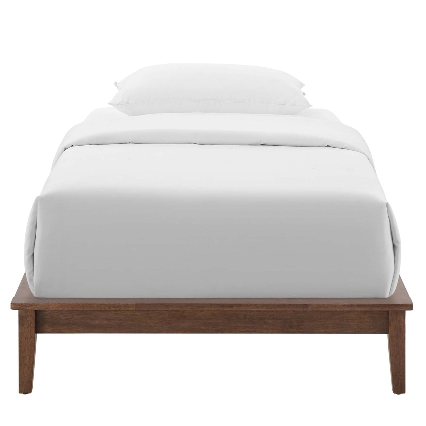 Modway Outlet Lodge Wood Twin Platform Bed Frame by Modway  Bedroom Furniture Walnut - MOD-6053-WAL
