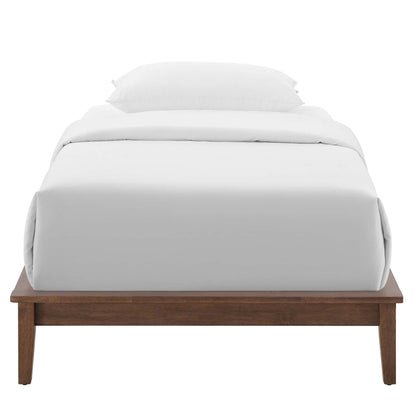 Modway Outlet Lodge Wood Twin Platform Bed Frame by Modway  Bedroom Furniture Walnut - MOD-6053-WAL