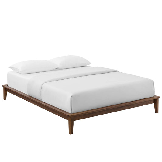 Modway Outlet Lodge Wood Full Platform Bed Frame by Modway  Bedroom Furniture Walnut - MOD-6054-WAL