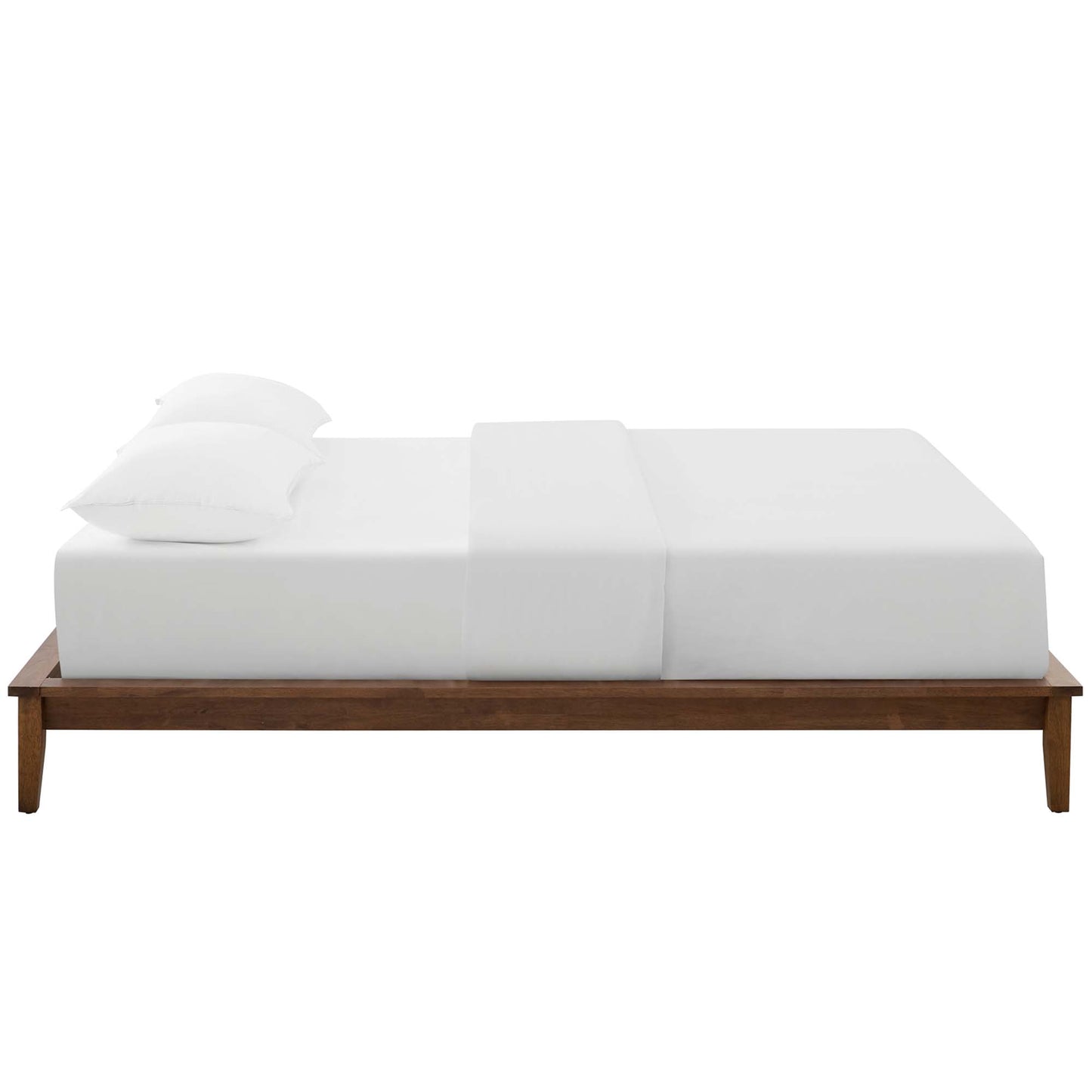 Modway Outlet Lodge Wood Full Platform Bed Frame by Modway  Bedroom Furniture Walnut - MOD-6054-WAL