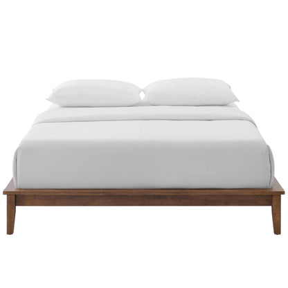 Modway Outlet Lodge Wood Full Platform Bed Frame by Modway  Bedroom Furniture Walnut - MOD-6054-WAL