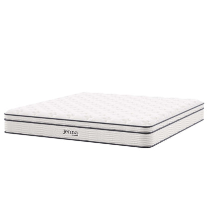 Modway - Jenna 10" Innerspring and Foam California King Mattress by Modway  Mattresses Twin White - MOD-6080-WHI
