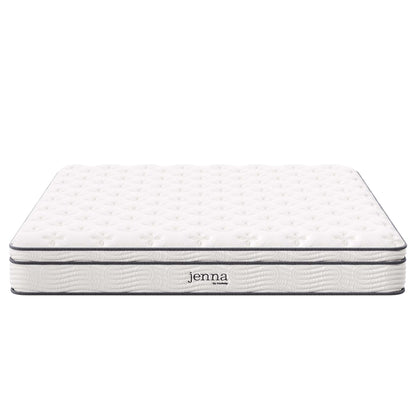 Modway - Jenna 10" Innerspring and Foam California King Mattress by Modway  Mattresses Twin White - MOD-6080-WHI