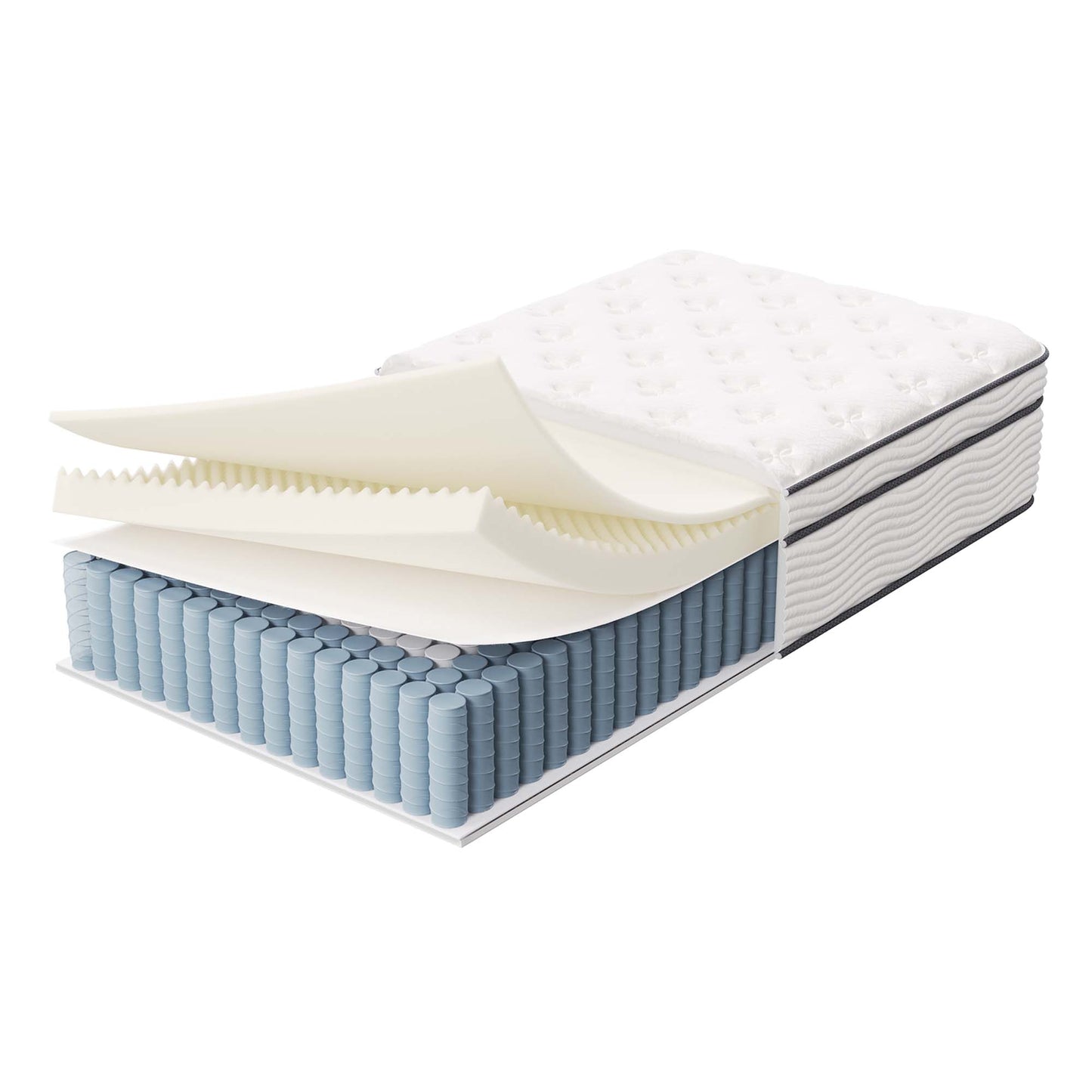 Modway - Jenna 14" Innerspring and Foam Twin Mattress by Modway  Mattresses Twin White - MOD-6082-WHI