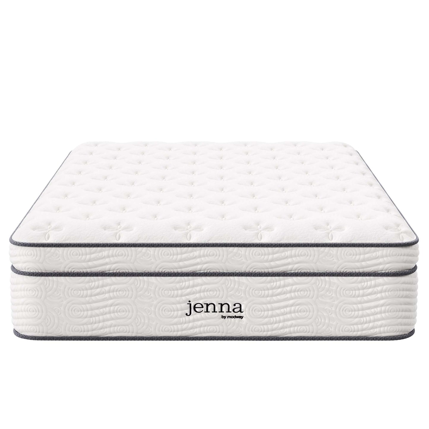 Modway - Jenna 14" Innerspring and Foam Full Mattress by Modway  Mattresses Twin White - MOD-6083-WHI