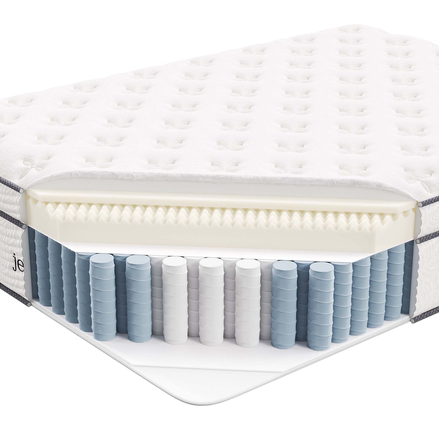 Modway - Jenna 14" Innerspring and Foam Full Mattress by Modway  Mattresses Twin White - MOD-6083-WHI