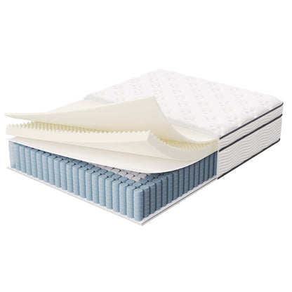 Modway - Jenna 14" Innerspring and Foam Full Mattress by Modway  Mattresses Twin White - MOD-6083-WHI