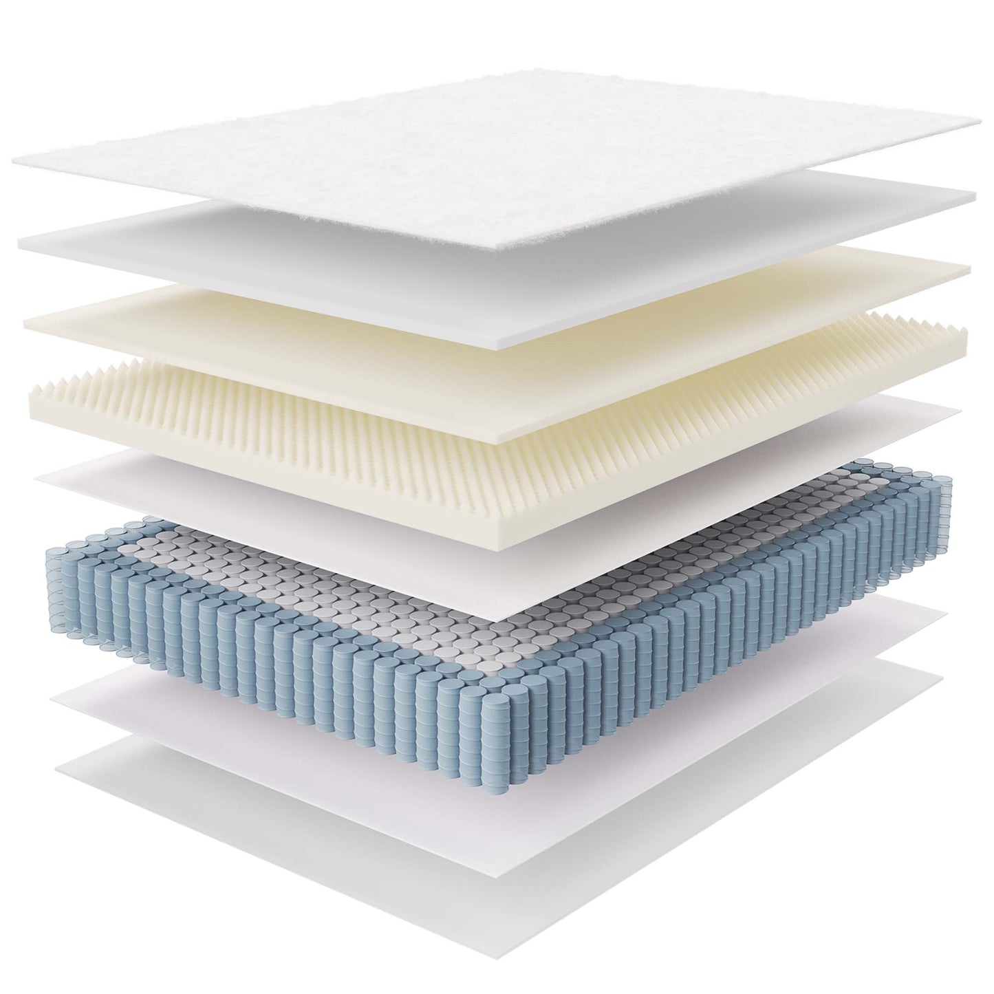 Modway - Jenna 14" Innerspring and Foam Queen Mattress by Modway  Mattresses Twin White - MOD-6084-WHI