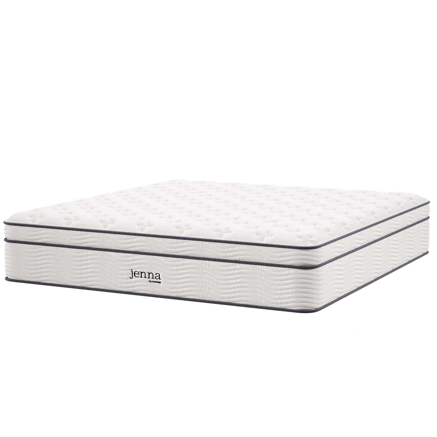 Modway - Jenna 14" Innerspring and Foam California King Mattress by Modway  Mattresses Twin White - MOD-6086-WHI