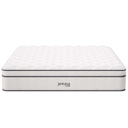 Modway - Jenna 14" Innerspring and Foam California King Mattress by Modway  Mattresses Twin White - MOD-6086-WHI