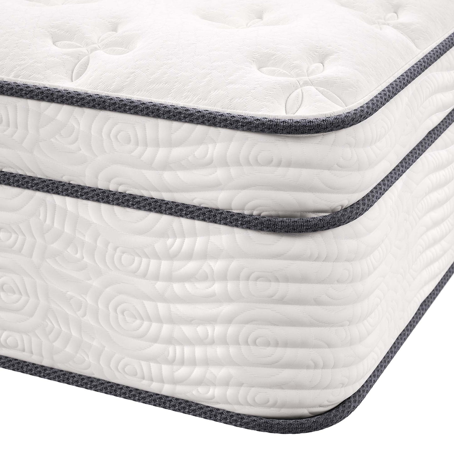 Modway - Jenna 14" Innerspring and Foam California King Mattress by Modway  Mattresses Twin White - MOD-6086-WHI