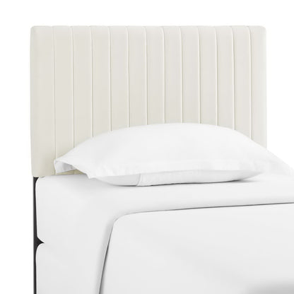Modway - Keira Performance Velvet Twin Headboard by Modway  Bedroom Headboards White - MOD-6093-IVO