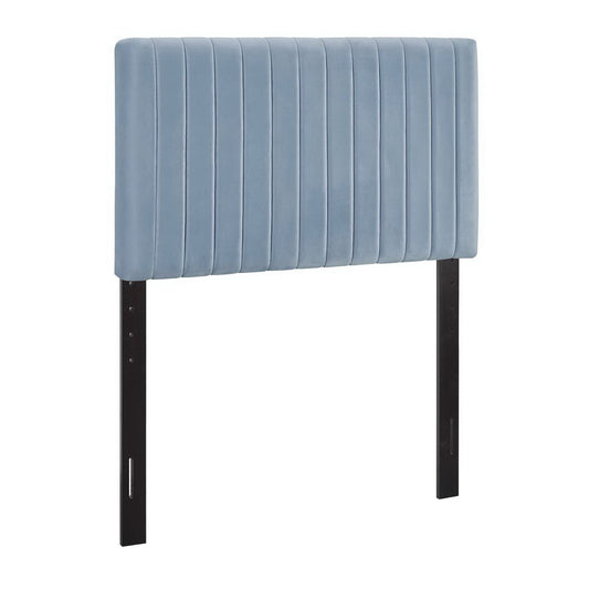 Modway - Keira Performance Velvet Twin Headboard by Modway  Bedroom Headboards Blue - MOD-6093-LBU