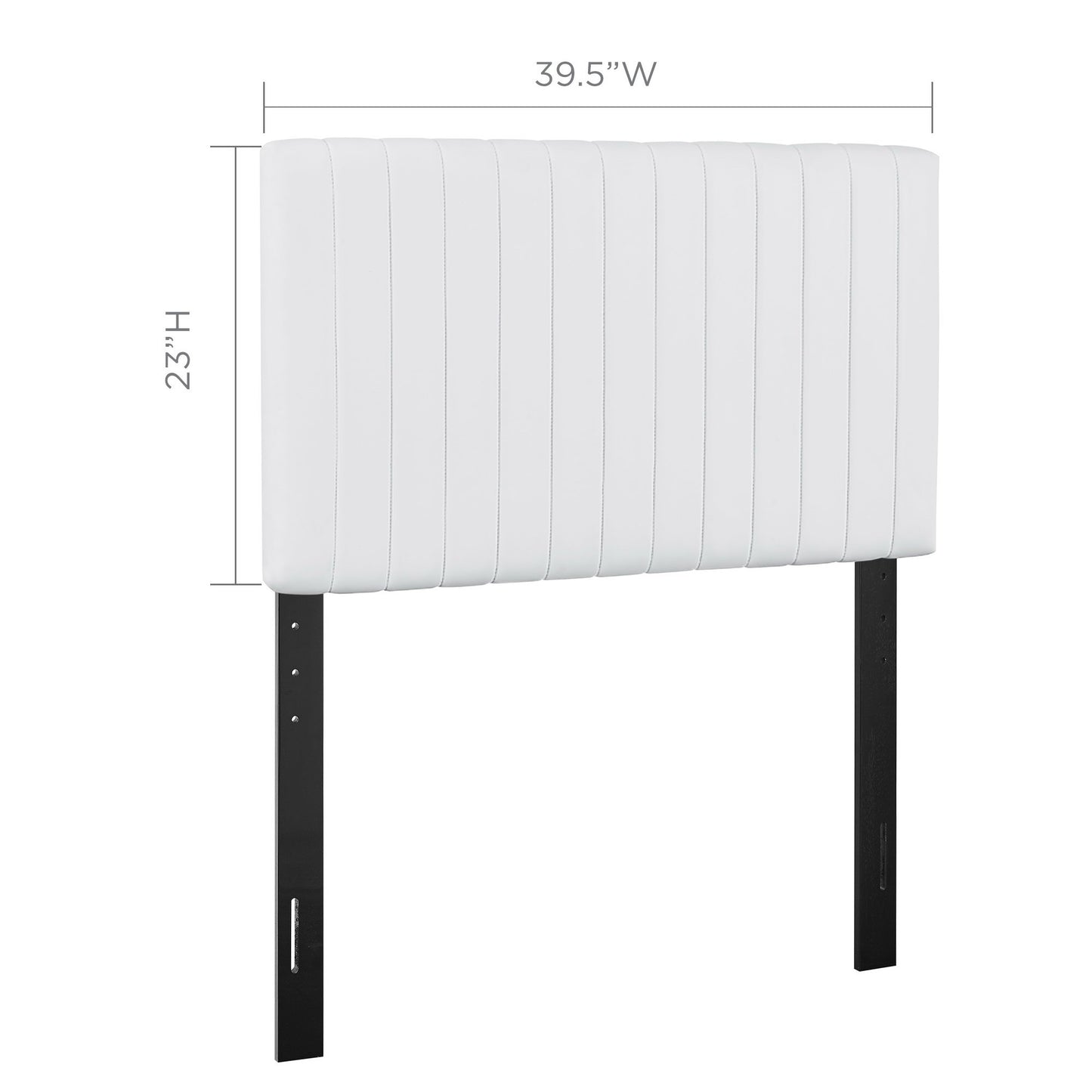 Modway - Keira Faux Leather Twin Headboard by Modway  Bedroom Headboards White - MOD-6094-WHI