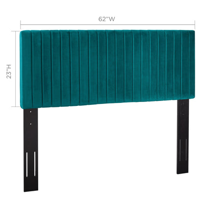 Modway - Keira Performance Velvet Full / Queen Headboard by Modway  Bedroom Headboards Blue - MOD-6095-TEA