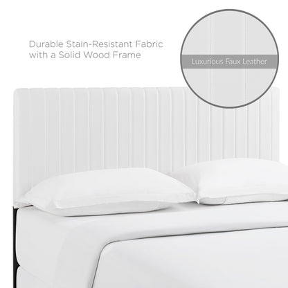 Modway - Keira Faux Leather Full / Queen Headboard by Modway  Bedroom Headboards White - MOD-6096-WHI