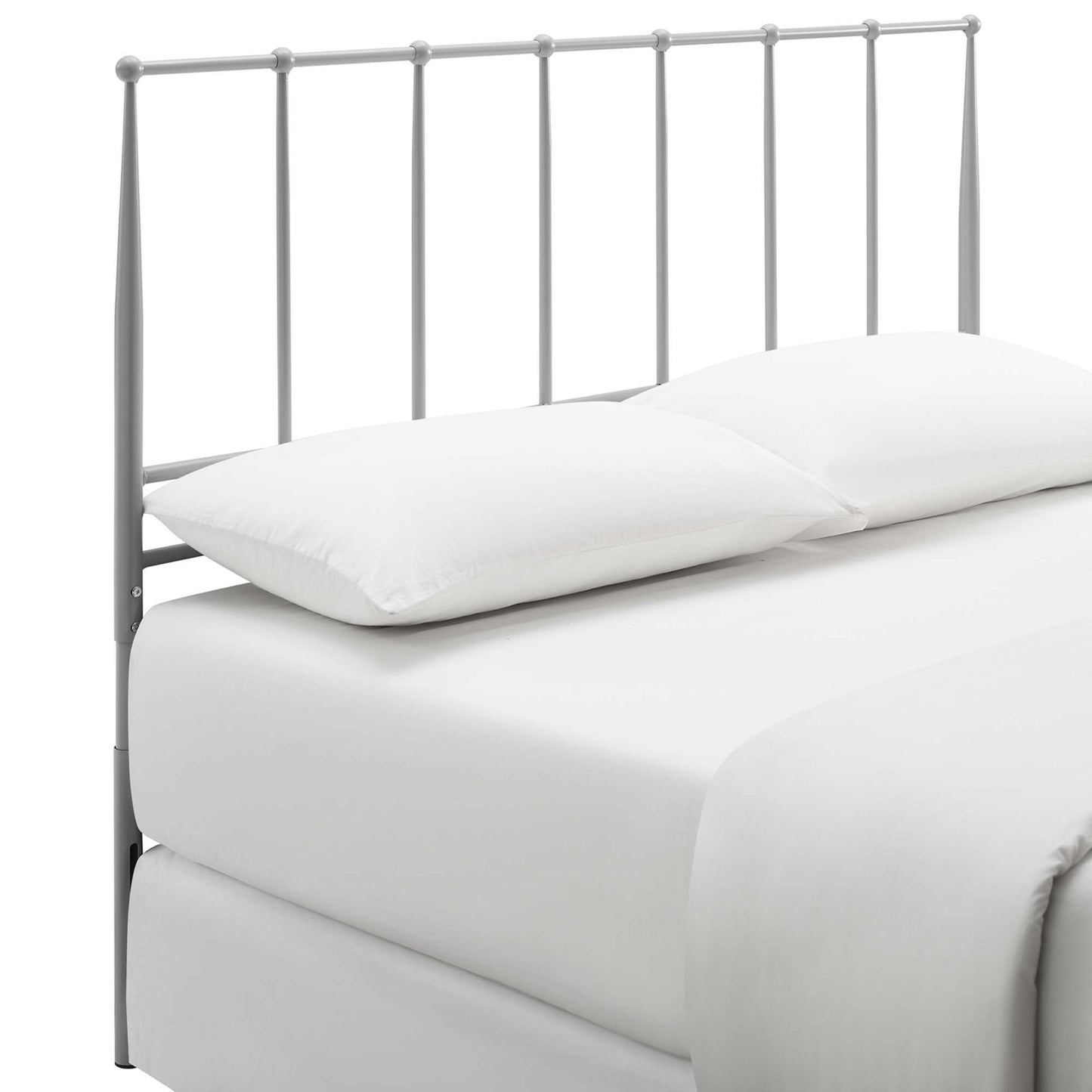 Modway Outlet Kiana Metal Stainless Steel Full Headboard by Modway  Bedroom Furniture Gray - MOD-6104-GRY