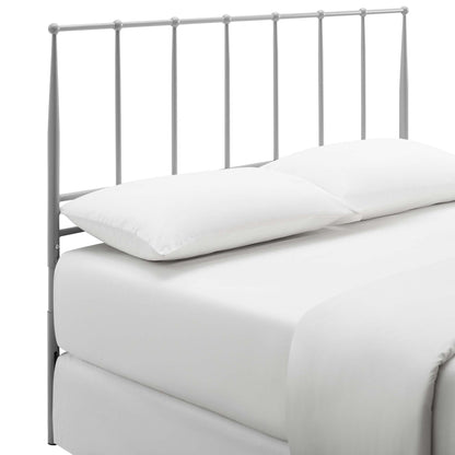 Modway Outlet Kiana Metal Stainless Steel Full Headboard by Modway  Bedroom Furniture Gray - MOD-6104-GRY
