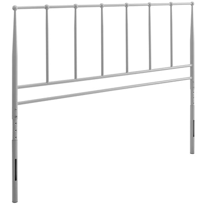 Modway Outlet Kiana Metal Stainless Steel Full Headboard by Modway  Bedroom Furniture Gray - MOD-6104-GRY