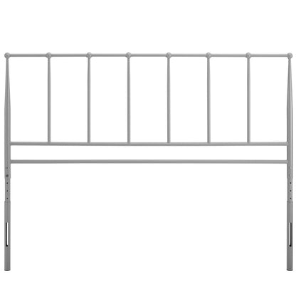 Modway Outlet Kiana Metal Stainless Steel Full Headboard by Modway  Bedroom Furniture Gray - MOD-6104-GRY