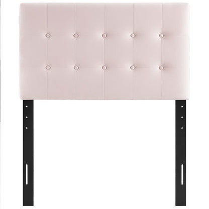 Modway - Emily Biscuit Tufted Performance Velvet Twin Headboard by Modway  Bedroom Headboards Red - MOD-6114-PNK
